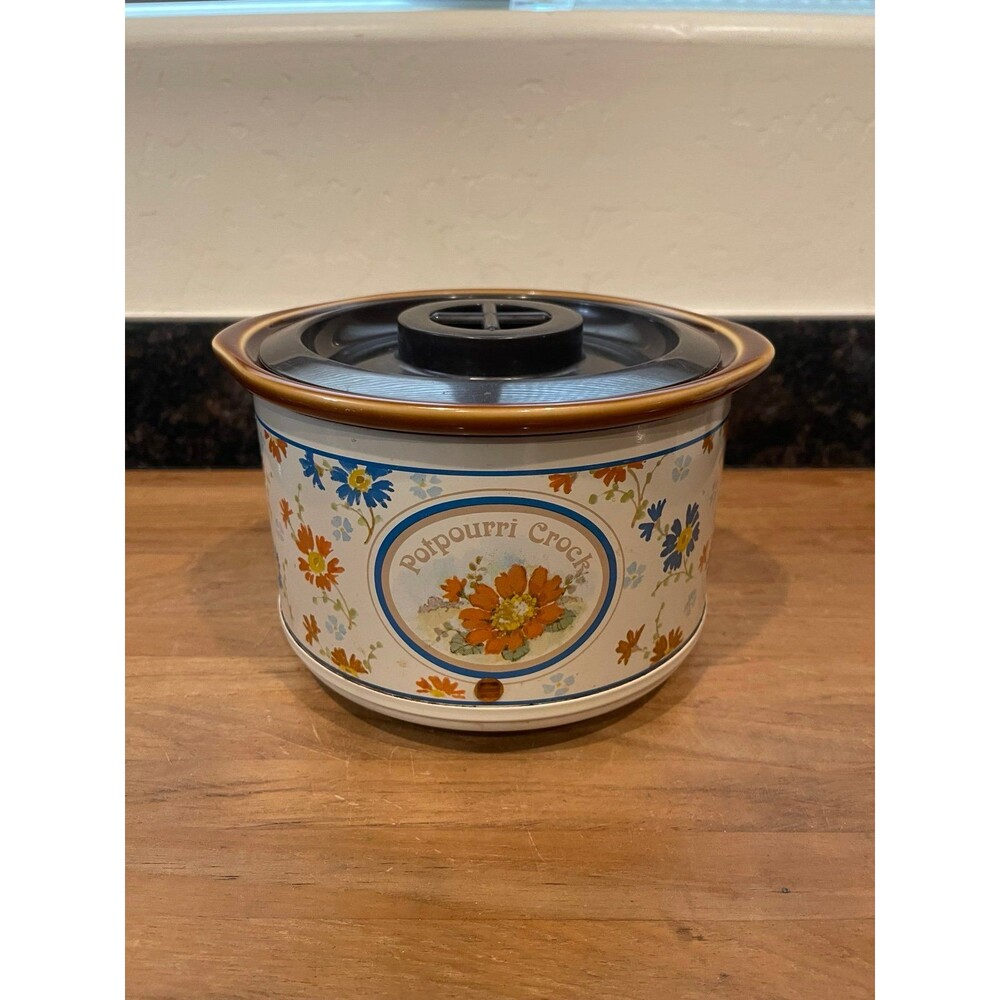 Vintage Rival Potpourri Crock Simmering Pot with lid